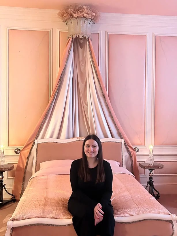 Sophie Goodall in Cathy's bedroom