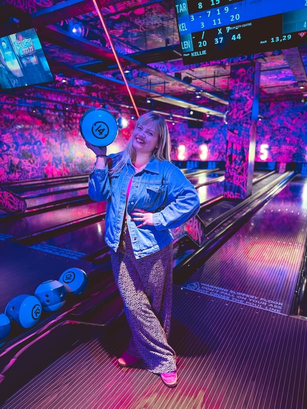 Tara Povey at Lane 7 bowling 