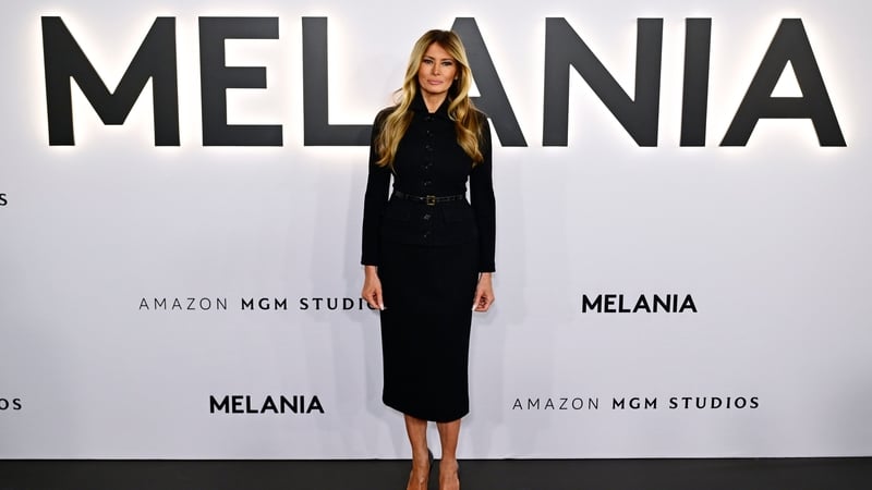 Melania Trump at the world premiere of Melania at the Trump-Kennedy Center in Washington DC on 29 January, 2026