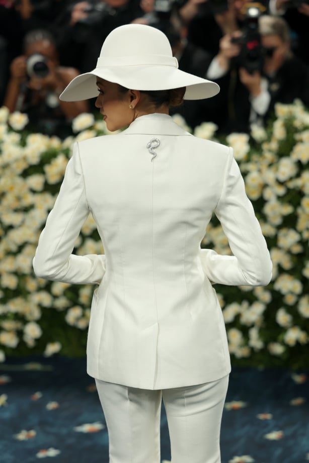 NEW YORK, NEW YORK - MAY 05: Zendaya attends the 2025 Met Gala Celebrating "Superfine: Tailoring Black Style" at Metropolitan Museum of Art on May 05, 2025 in New York City. (Photo by Michael Loccisano/GA/The Hollywood Reporter via Getty Images)