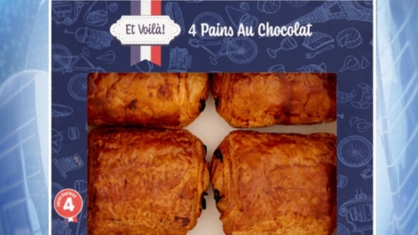 close up of batch of Et Voilá Pain au Chocolat