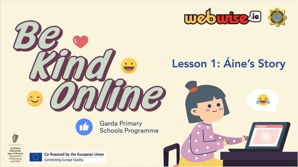 Be Kind Online Poster witrh Child at computer