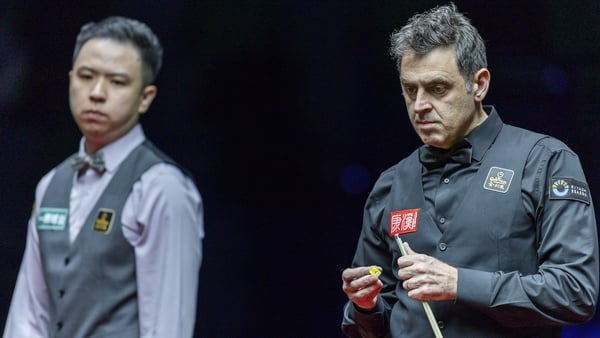 Ronnie O'Sullivan of England reacts during the round two matches of the WST World Grand Prix 2026 against Xiao Guodong of China at Kai Tak Arena on February 5, 2026 in Hong Kong, China