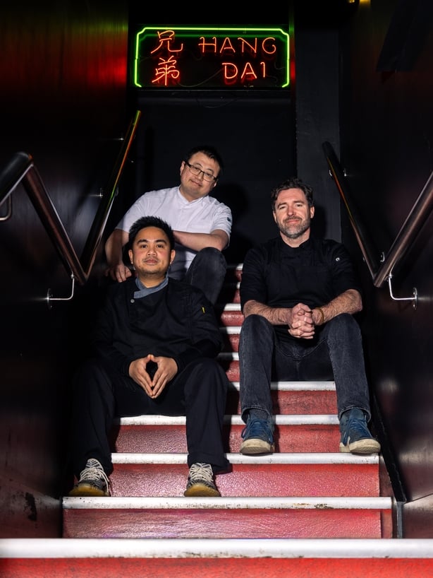 Barry Sun Richie Unto and Sean Meehan at Hang Dai