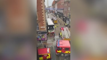 Footage of scene of fatal bus crash in Dublin city