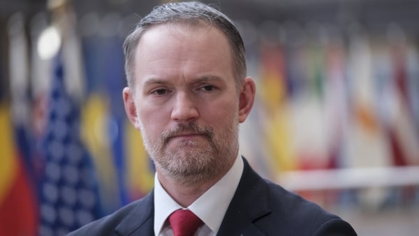 United States Trade Representative Jamieson Lee Greer in the Europa building of the EU Council headquarters.