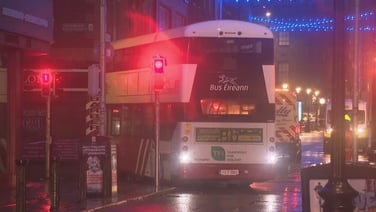 Damaged bus removed from scene of crash in Dublin city centre