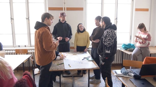 Irish architecture students Warsaw