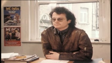 Hot Press editor Niall Stokes speaks to RTÉ in 1984