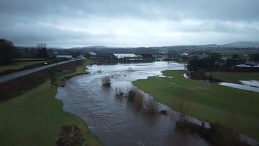 Heavy rains see River Slaney rise outside Bunclody in Co Wexford