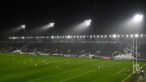 9 March 2024; A general view of action during the Allianz Hurling League Division 1 Group B match between Limerick and Tipperary at SuperValu Páirc Uí Chaoimh in Cork. Photo by Seb Daly/Sportsfile
