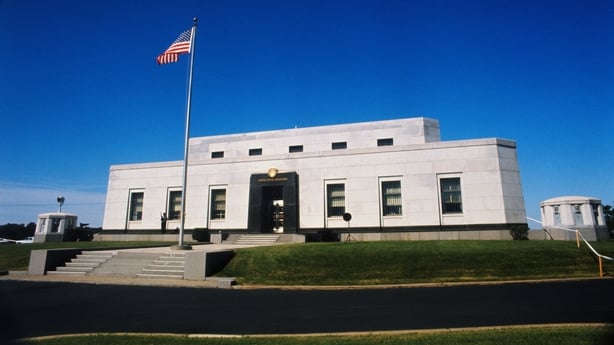 Exterior view of the United States Bullion Depository at Ft. Knox, Kentucky