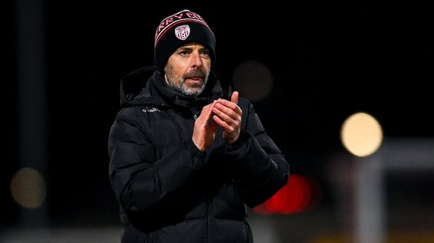 6 February 2026; Derry City manager Tiernan Lynch after his side's victory in the SSE Airtricity Men's Premier Division match between Derry City and Sligo Rovers at The Ryan McBride Brandywell Stadium in Derry. Photo by Stephen McCarthy/Sportsfile