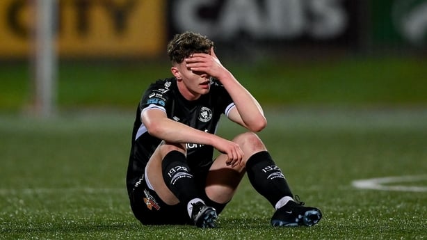 6 February 2026; Gareth McElroy of Sligo Rovers reacts at the final whistle of the SSE Airtricity Men's Premier Division match between Derry City and Sligo Rovers at The Ryan McBride Brandywell Stadium in Derry. Photo by Stephen McCarthy/Sportsfile