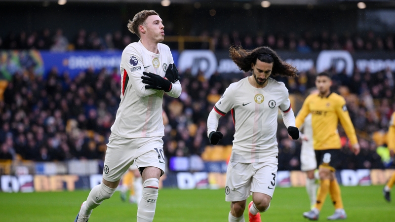 Cole Palmer of Chelsea after scoring his first goal against Wolves in Premier League, February 2026