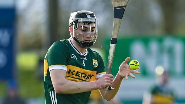14 January 2024; Ronan Walsh of Kerry during the Co-Op Superstores Munster Hurling League Group B match between Tipperary and Kerry at MacDonagh Park in Nenagh, Tipperary. Photo by Harry Murphy/Sportsfile