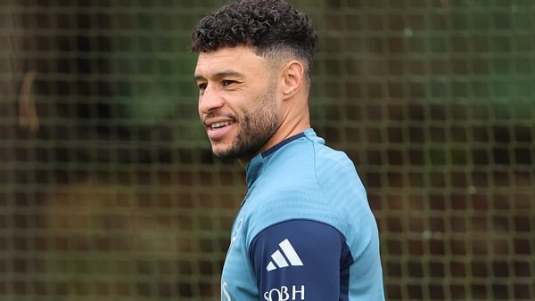 Alex Oxlade-Chamberlain looks on during an Arsenal Training Session at Sobha Realty Training Centre on December 09, 2025 in London Colney, England. (Photo by Harry Murphy/Getty Images)