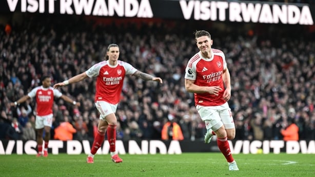 LONDON, ENGLAND - FEBRUARY 07: Viktor Gyoekeres of Arsenal celebrates scoring his team's second goal during the Premier League match between Arsenal and Sunderland at Emirates Stadium on February 07, 2026 in London, England. (Photo by Stuart MacFarlane/Arsenal FC via Getty Images)