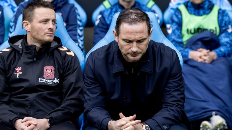 Coventry City Manager Frank Lampard looks downcast the fans after the Sky Bet Championship match between Coventry City and Oxford United at The Coventry Building Society Arena on February 7, 2026 in Coventry, England. (Photo by Leila Coker/Getty Images)
