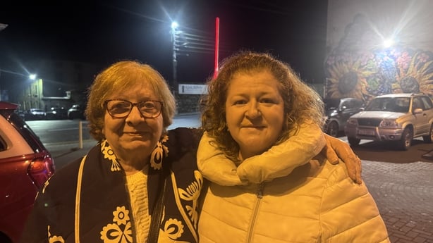 Maureen Peare and Susan Byrne at the public meeting in Enniscorthy