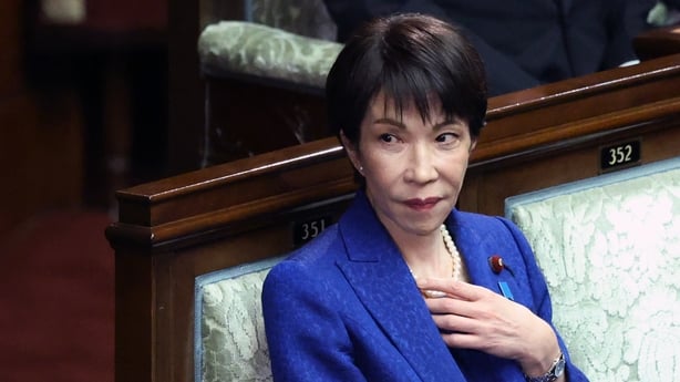 Sanae Takaichi during a session at the lower house of parliament in Tokyo, Japan.