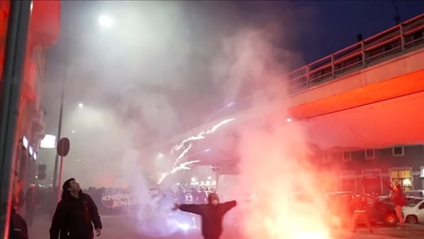 Protesters shoot flares, fireworks at police in Olympic host city Milan