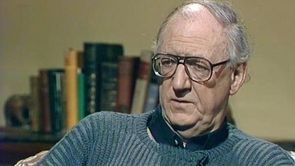 architectural historian Maurice Craig, pic from RTÉ Archives, from RTÉ television programme (date unknown)