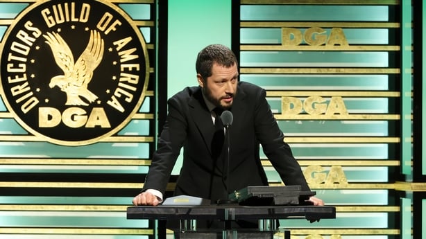 Mstyslav Chernov accepts the Outstanding Directorial Achievement in Documentary Film award for 2000 Meters to Andriivka onstage during the 78th Annual Directors Guild Of America Awards at The Beverly Hilton on 7 February, 2026 in Beverly Hills