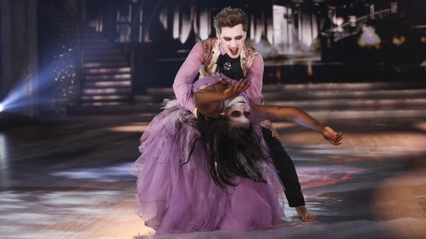 Tolü Makay and Maciej Zięba on Week Six of Dancing with the Stars Photo: Kyran O'Brien
