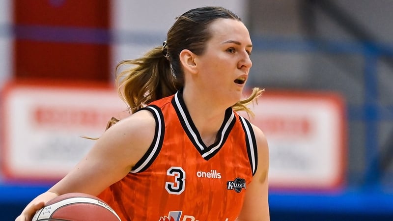7 January 2023; Michelle Clarke of Killester during the Basketball Ireland Paudie O'Connor Cup Semi-Final match between Waterford Wildcats and Killester at Neptune Stadium in Cork. Photo by Brendan Moran/Sportsfile
