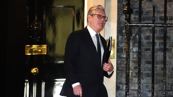 Prime Minister Keir Starmer leaving 10 Downing Street