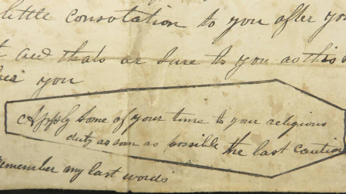 19th century threatening letter