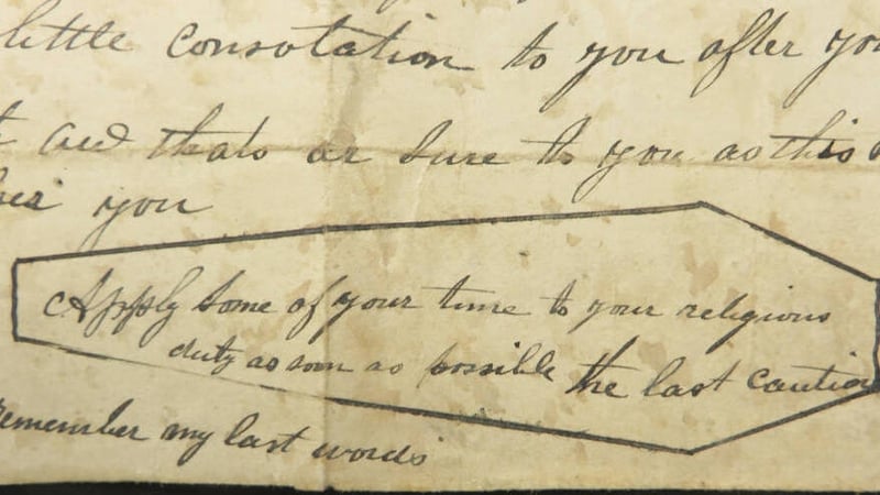 19th century threatening letter