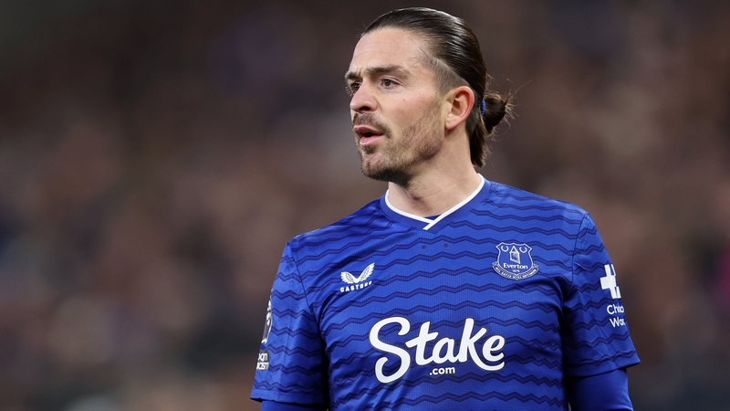 Jack Grealish of Everton looks on during the Premier League match between Everton and Wolverhampton Wanderers at Hill Dickinson Stadium on January 07, 2026 in Liverpool, England.