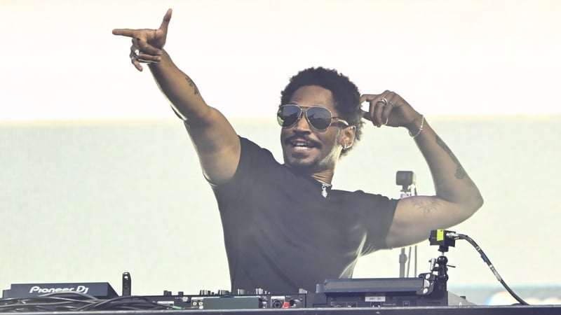 Kaytranada performs during AfroFuture Detroit at Bedrock's Douglass Site on 17 August, 2025 in Detroit, Michigan