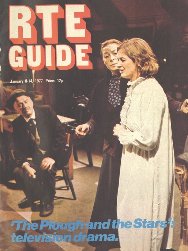 RTÉ Guide 07 January 1977, p1 - Plough and the Stars on cover of RTÉ Guide
