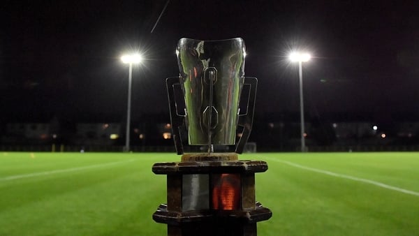 29 January 2020; A view of the trophy prior to the Sigerson Cup Final match between DCU Dóchas Éireann and IT Carlow at Dublin City University Sportsgrounds in Glasnevin, Dublin. Photo by Seb Daly/Sportsfile