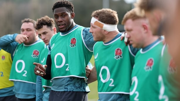 BAGSHOT, ENGLAND - FEBRUARY 09: Maro Itoje of England during a training session at Pennyhill Park on February 09, 2026 in Bagshot, England. (Photo by Dan Mullan - RFU/The RFU Collection via Getty Images)