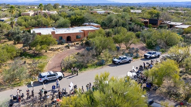 Aerial view of Nancy Guthrie's house