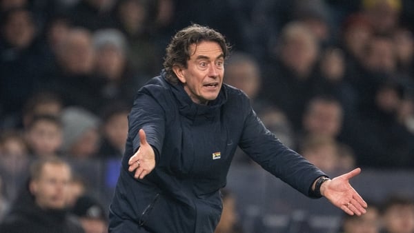 LONDON, ENGLAND - FEBRUARY 10: Manager Thomas Frank of Tottenham Hotspur reacts during the Premier League match between Tottenham Hotspur and Newcastle United at Tottenham Hotspur Stadium on February 10, 2026 in London, England. (Photo by Sebastian Frej/M