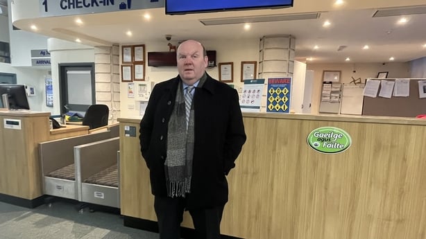 Garry Martin at the airport