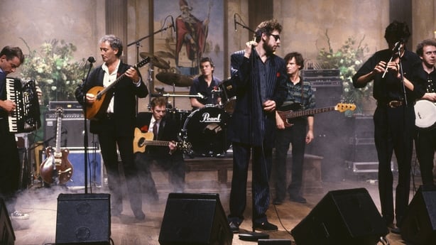 The Pogues perfroming on Saturday Night Live on 17 March 1990