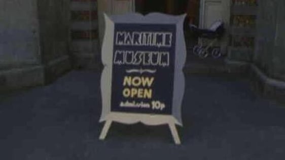 Sign outside the Arklow Maritime Museum, 1976