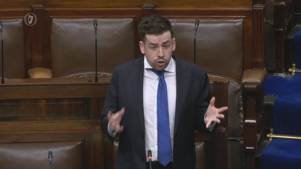 Conor Sheehan speaking in the Dáil