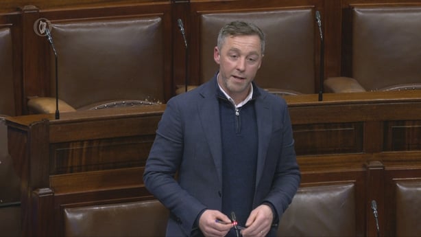 Rory Hearne speaking in the Dáil