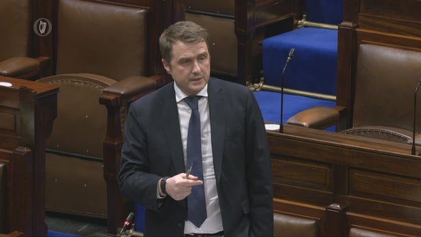 James Browne speaking in the Dáil