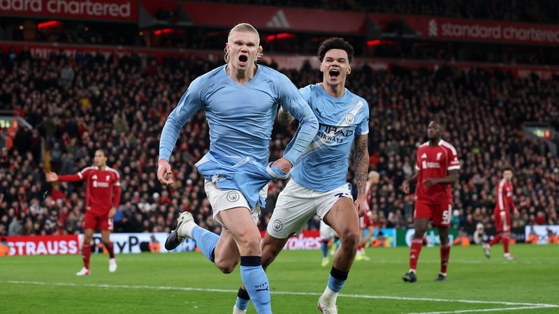 Erling Haaland of Manchester City after scoring against Fulham - Premier League, February 2026