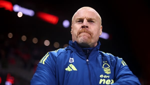 BRAGA, PORTUGAL - JANUARY 22: Sean Dyche, Manager of Nottingham Forest, looks on prior to the UEFA Europa League 2025/26 League Phase MD7 match between SC Braga and Nottingham Forest FC at Estadio Municipal de Braga on January 22, 2026 in Braga, Portugal.