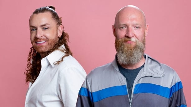 A collage of Damien and Simon from First Dates