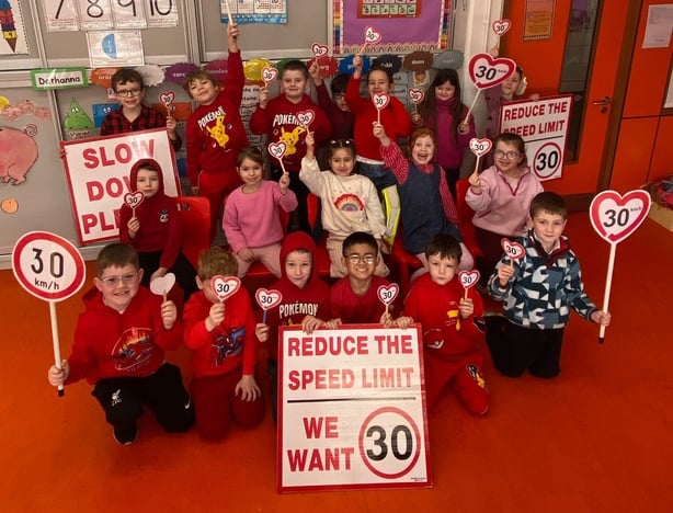 Students at Culleen NS in Ballina